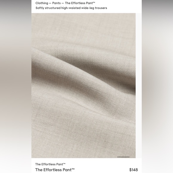 Aritzia- Effortless Pant-Heather Ashen-6 - Picture 4 of 4